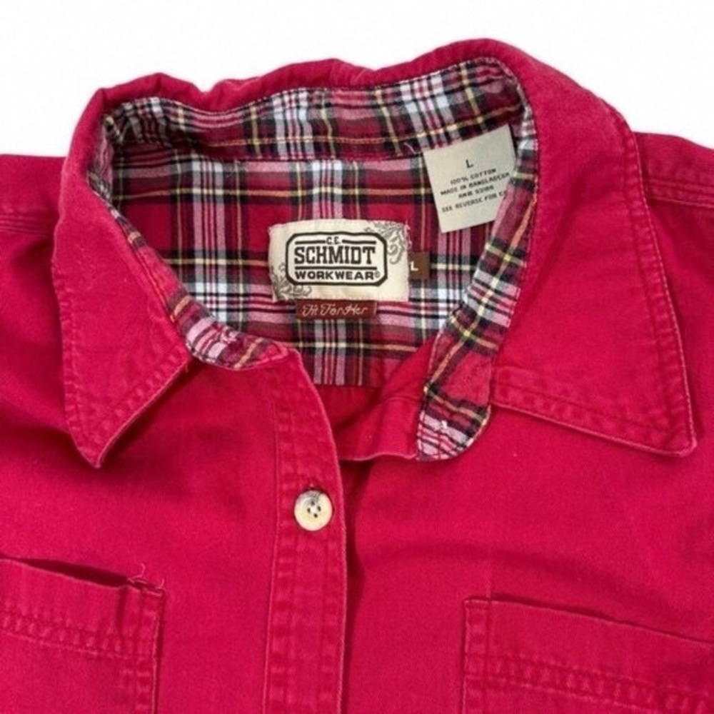 Schmidt Workwear Red Button-Up Shirt
